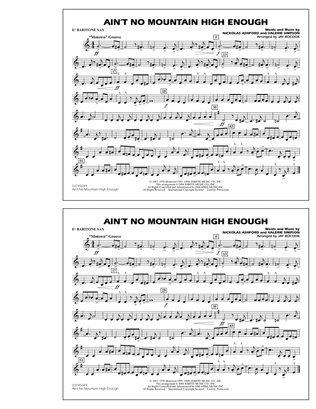 Book cover for Ain't No Mountain High Enough - Eb Baritone Sax