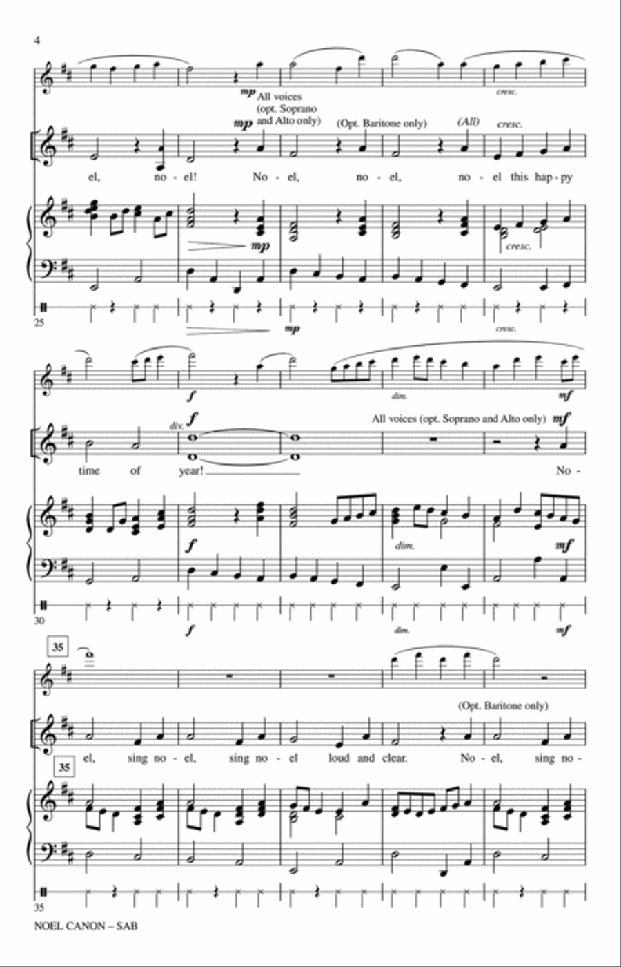 Noel Canon Noel Canon 3-Part scores gallery preview page 3