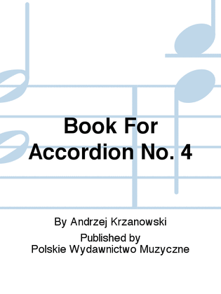 Book For Accordion No. 4