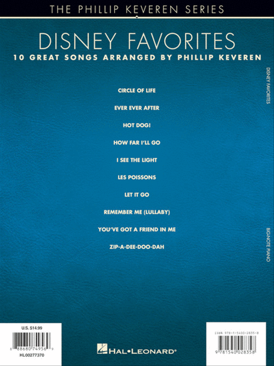 Disney Favorites Disney Favorites Easy Piano scores gallery preview page 6