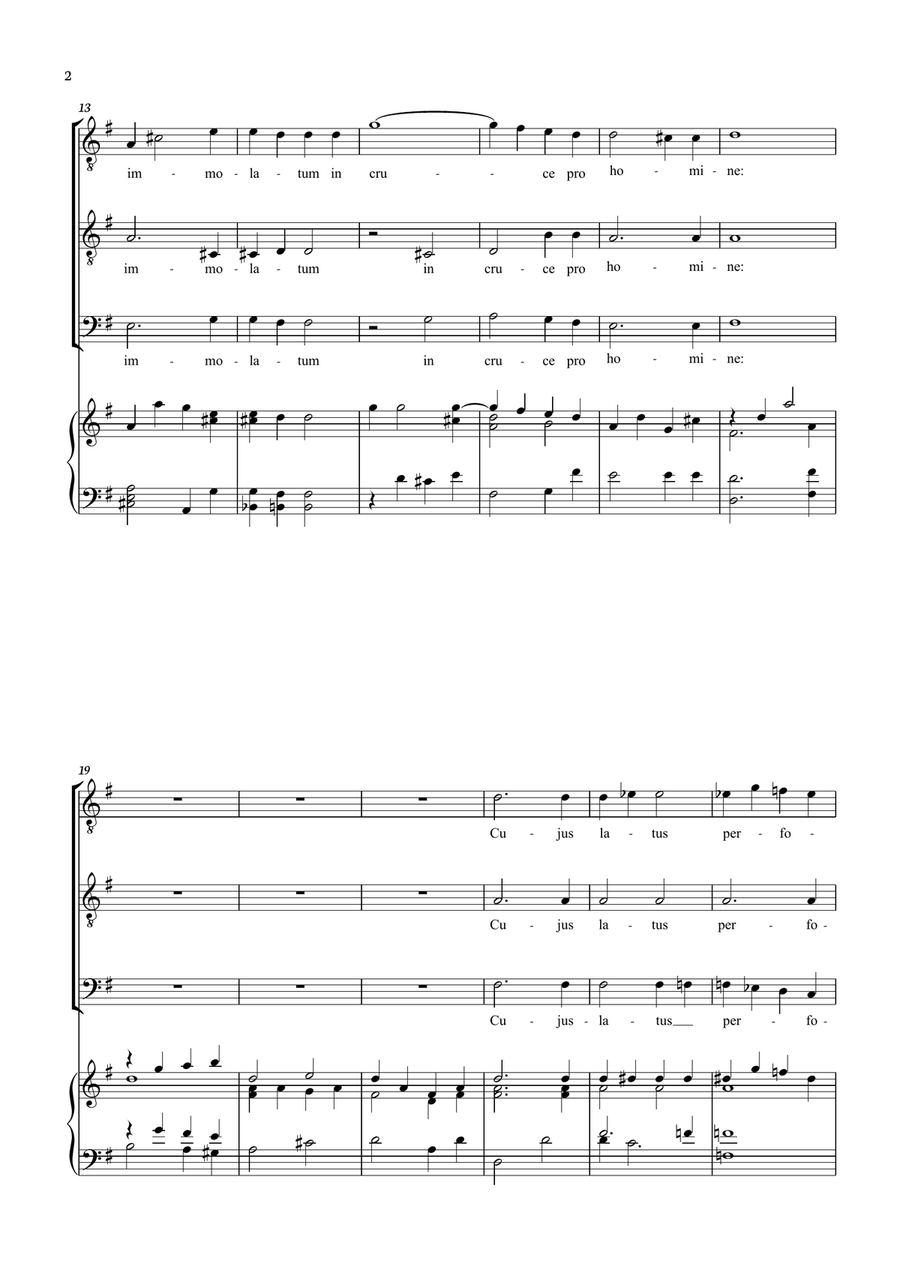 Mozart - Ave Verum Corpus for TTB TTB scores gallery preview page 2