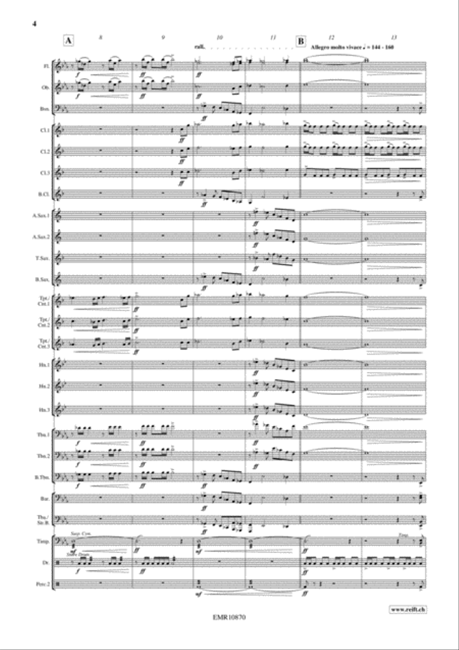 Prelude To A New Age Concert Band scores gallery preview page 5