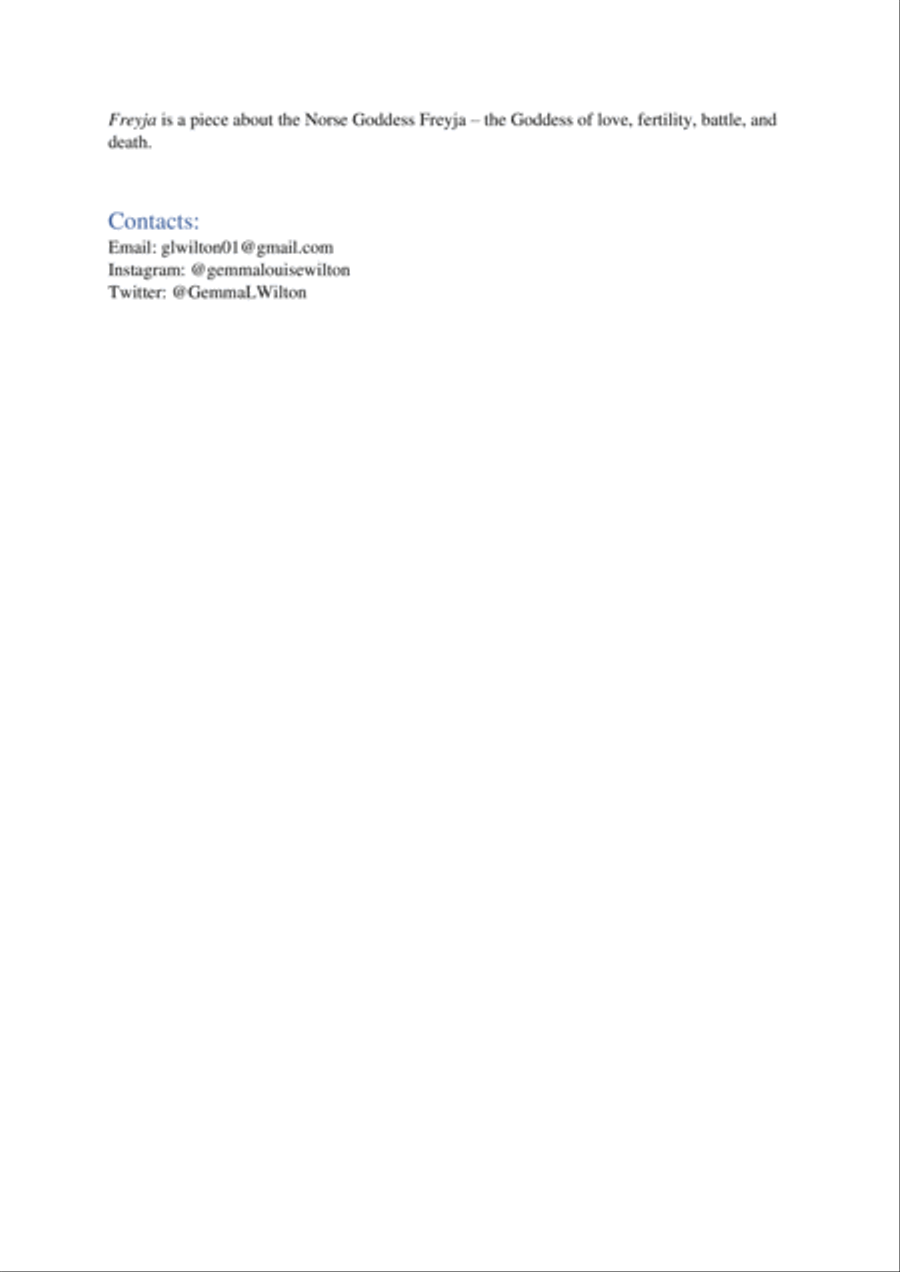 Freyja Freyja Concert Band scores gallery preview page 2