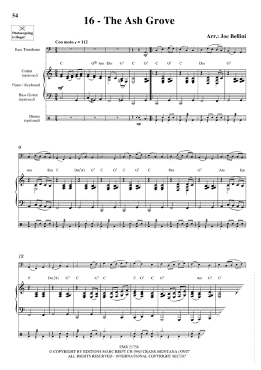 20 Celtic Hits Bass Trombone scores gallery preview page 18
