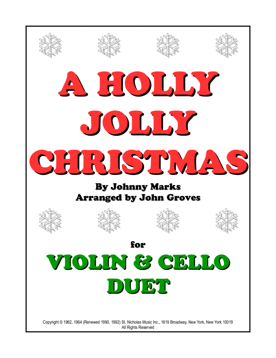 A Holly Jolly Christmas String Duet scores gallery preview page 1