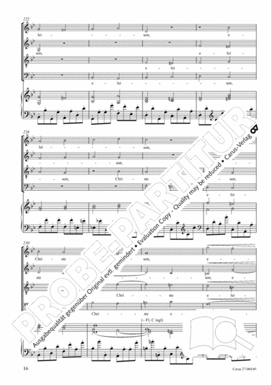Messe a quatre voix 4-Part scores gallery preview page 17