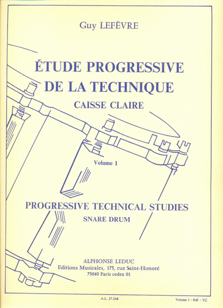 Guy Lefevre - Etude Progressive De La Technique Pour Caisse Claire, Vol. 1