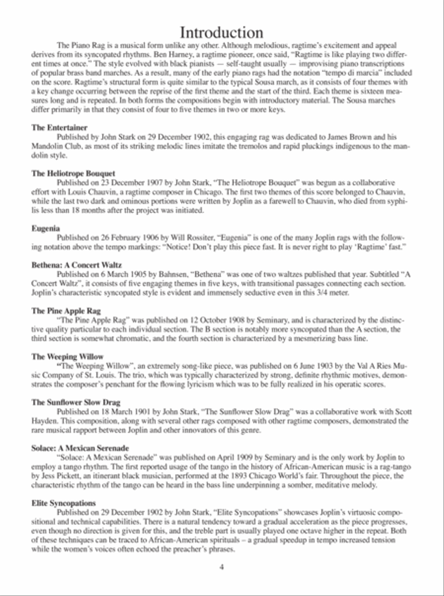 Complete Works of Scott Joplin Acoustic Guitar scores gallery preview page 10