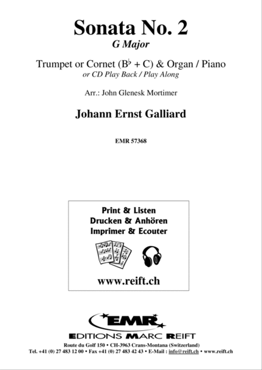 Sonata No. 2 Cornet scores gallery preview page 2