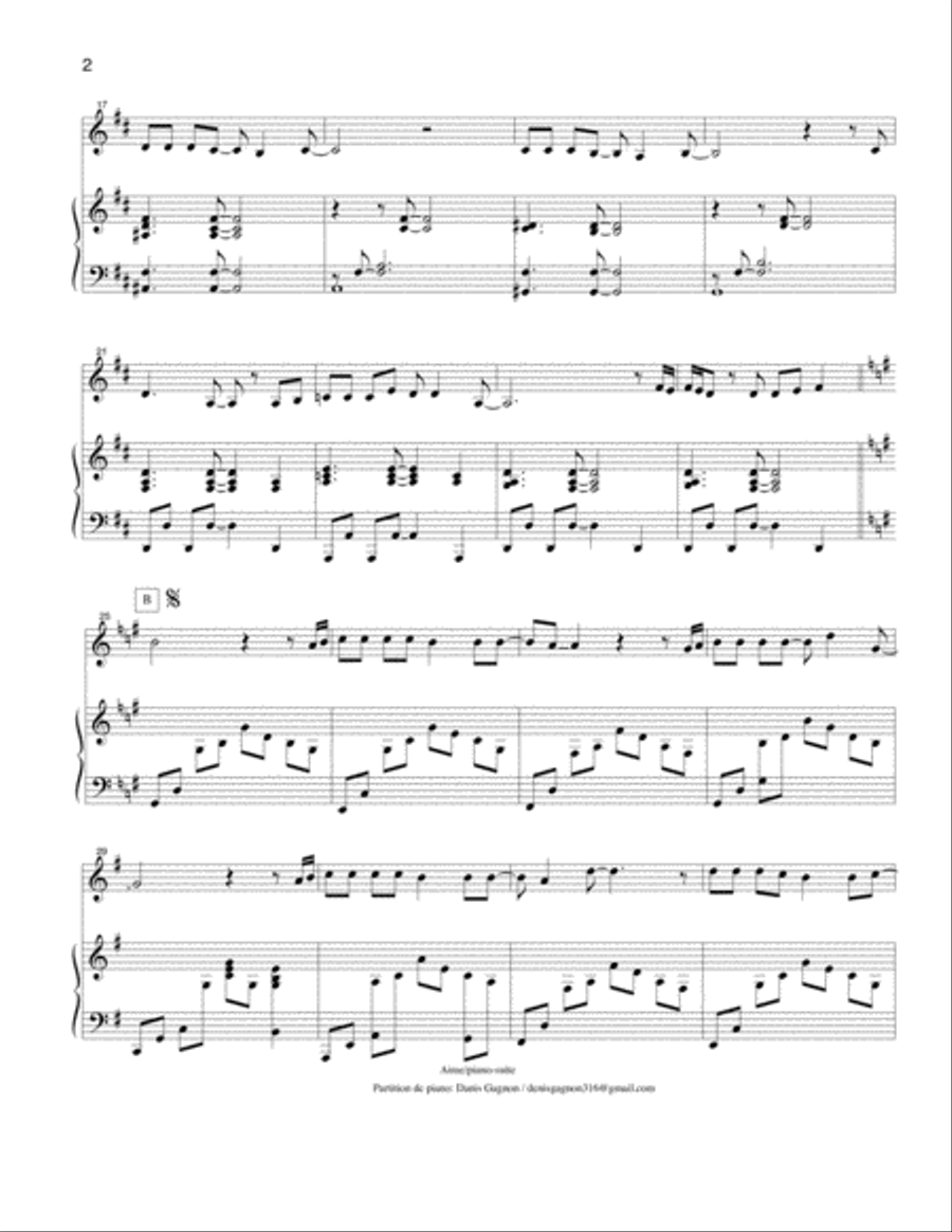 Aime (partition de piano d'accompagnement) image number null