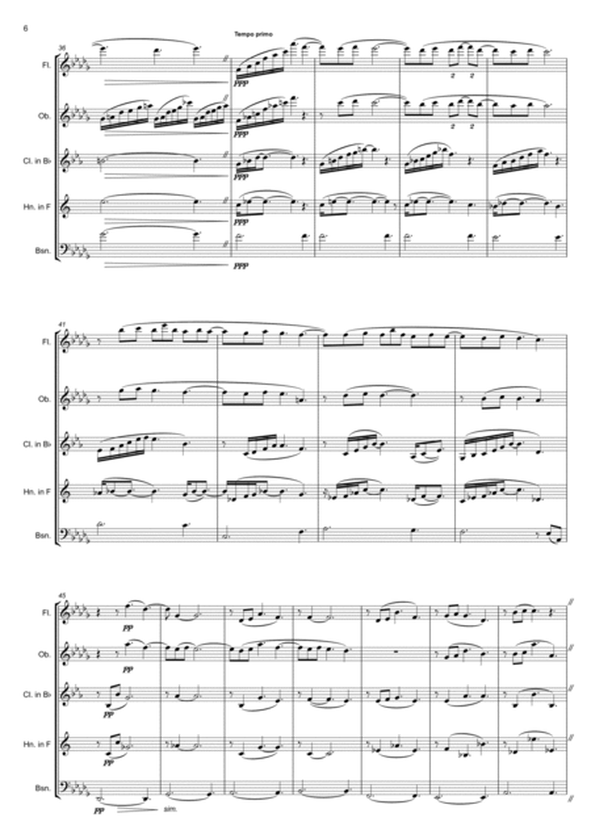 'Clair dé Lune' from Suite Bergamasque for Wind Quintet image number null