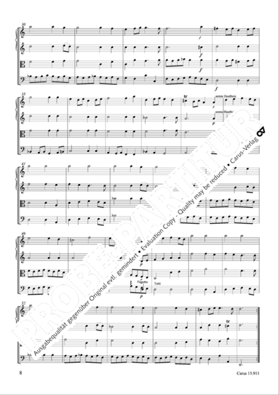Ouverture in d Oboe scores gallery preview page 9