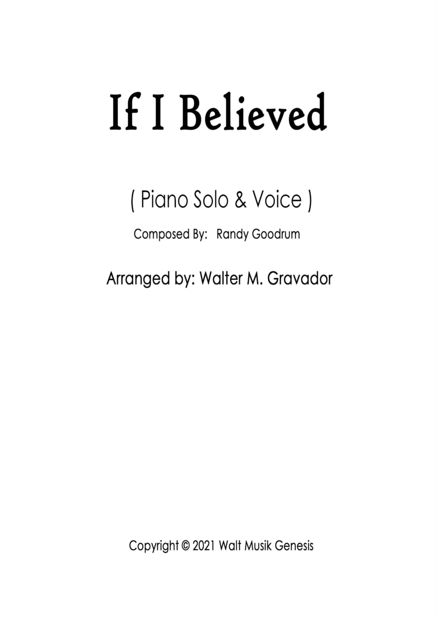 If I Believed Voice scores gallery preview page 1