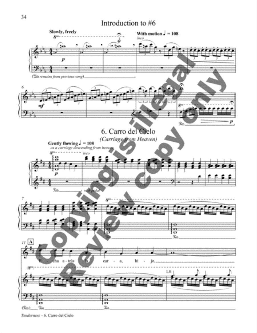 La Ternura Piano, Vocal scores gallery preview page 27