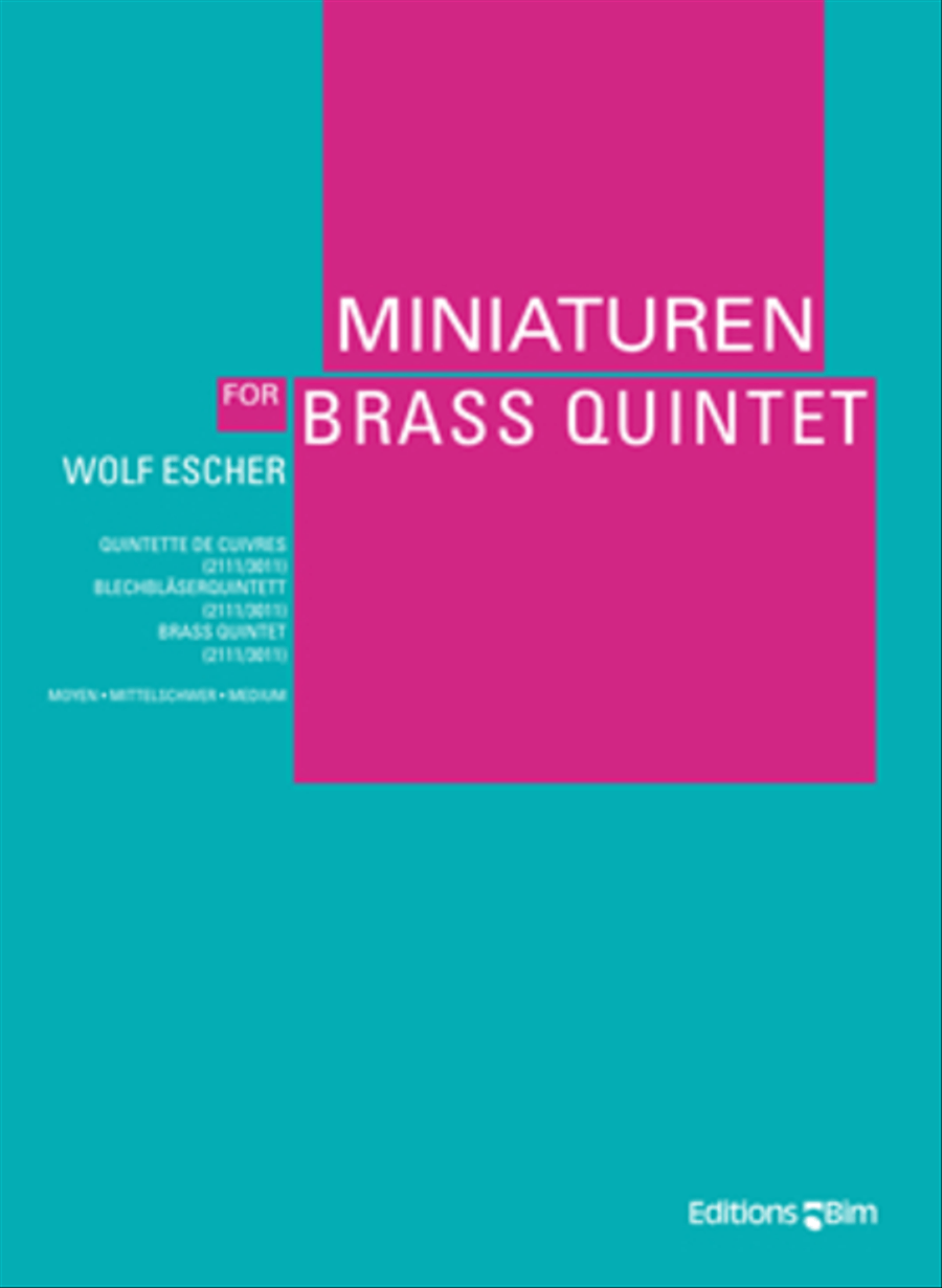 Miniaturen Miniaturen Brass Quintet scores gallery preview page 1