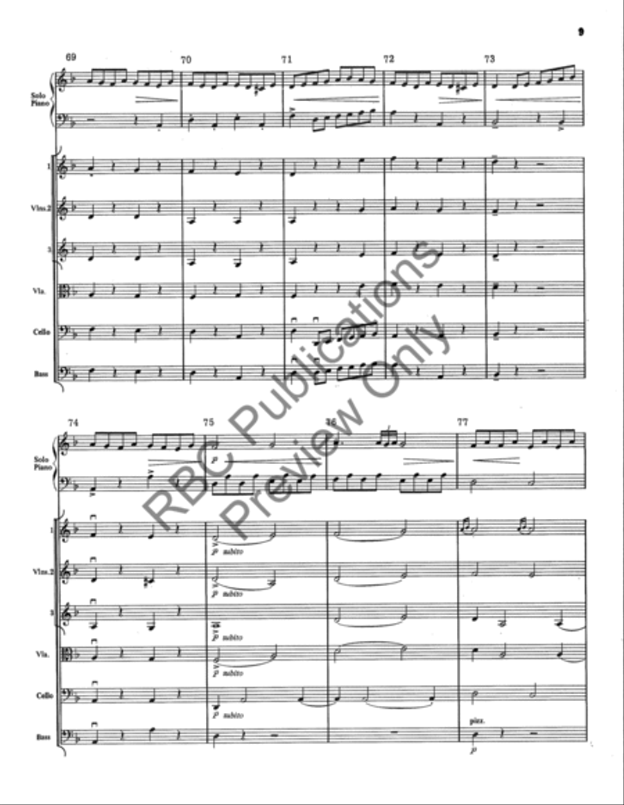 Concertino In D Moll (Score) String Orchestra scores gallery preview page 10