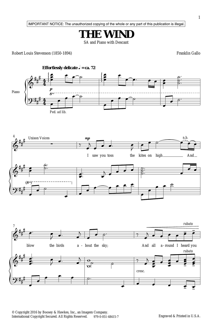The Wind The Wind SSA scores gallery preview page 1