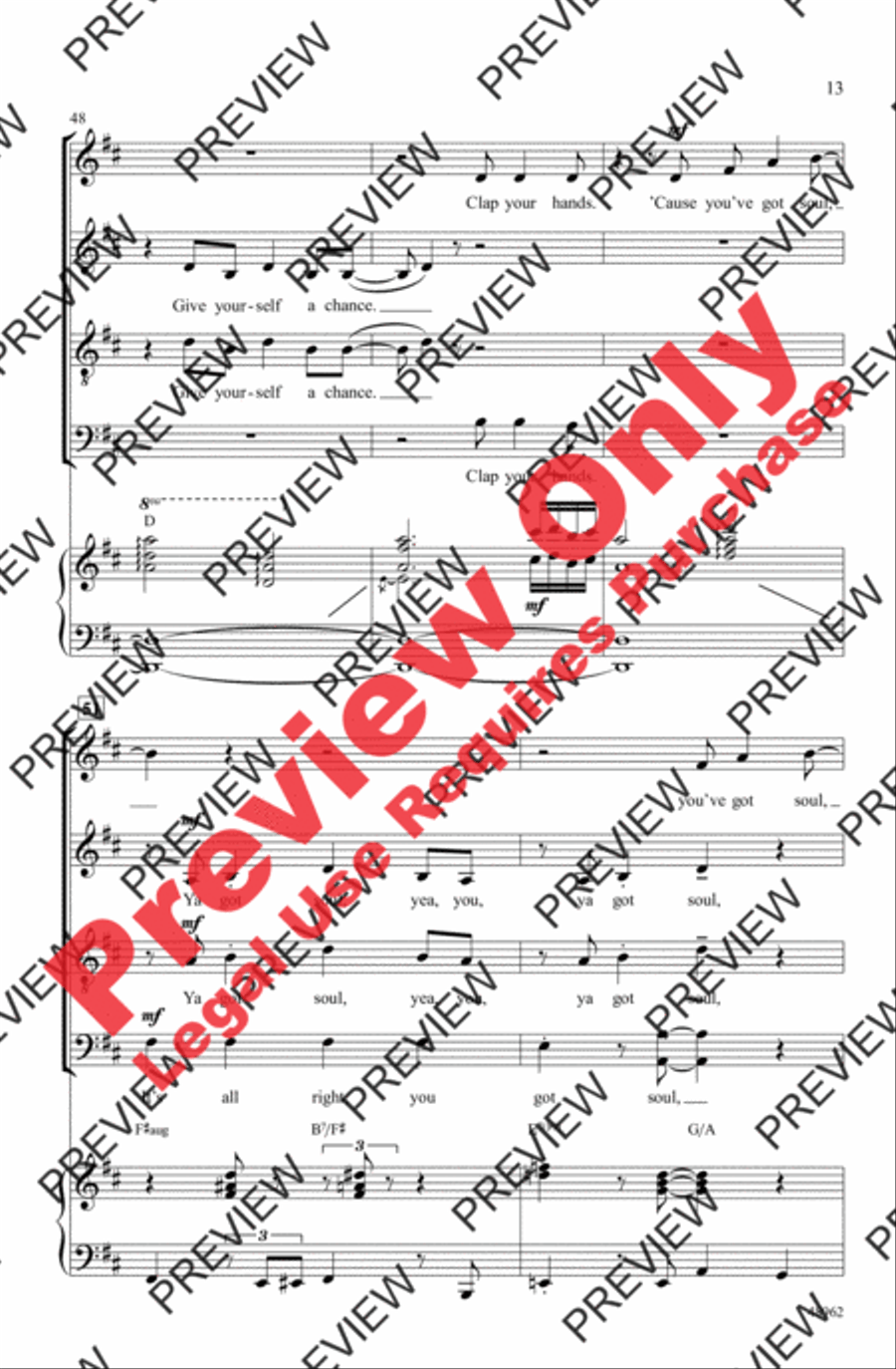 It's All Right 4-Part scores gallery preview page 13