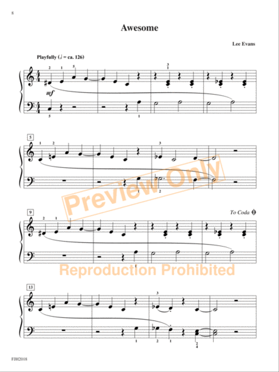 Color Me Jazz, Book 1 Easy Piano scores gallery preview page 4
