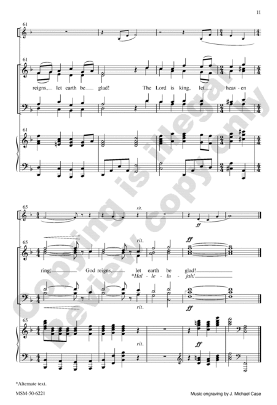 This Is My Father's World (Choral Score) 4-Part scores gallery preview page 11
