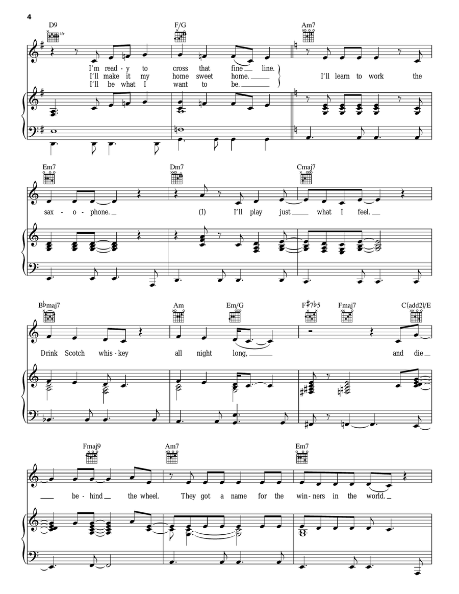 Deacon Blues Piano, Vocal, Guitar scores gallery preview page 4