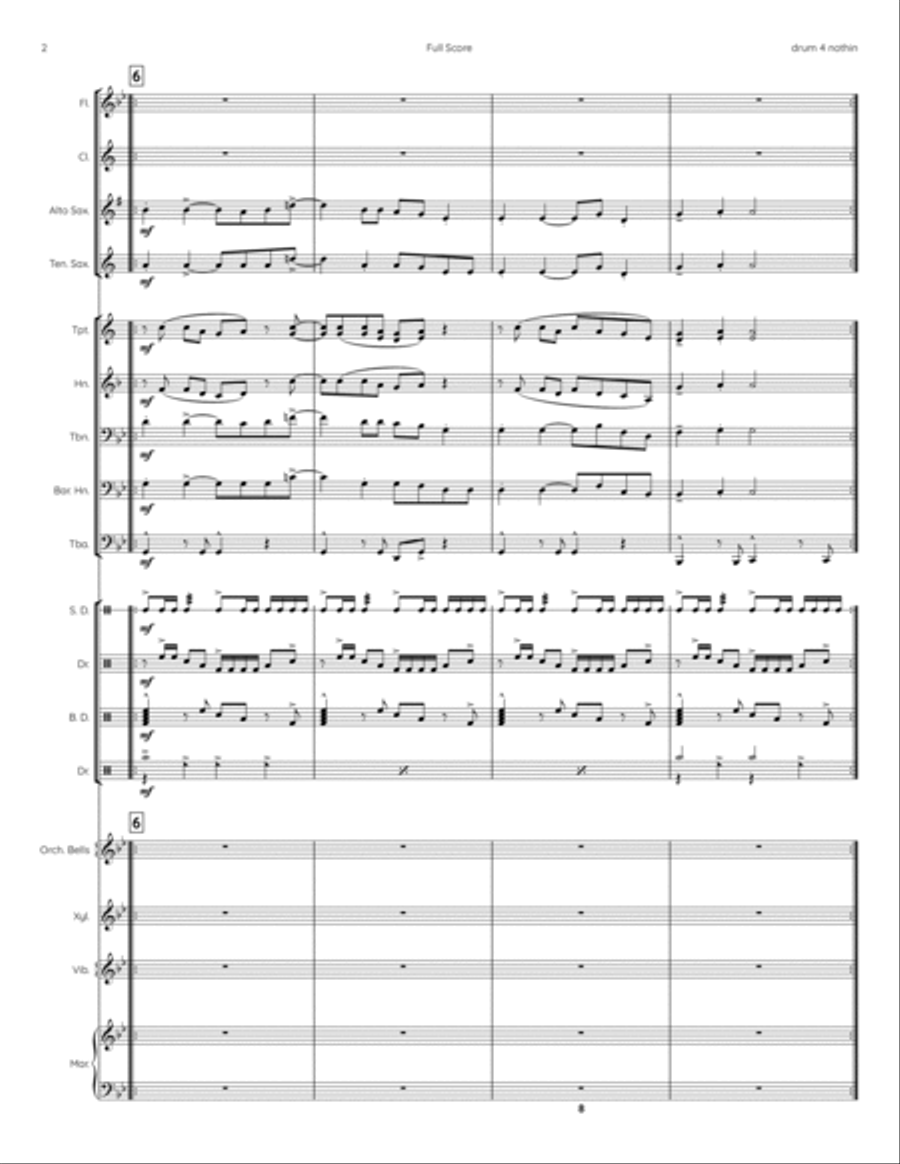 Money For Nothing Marching Band scores gallery preview page 2