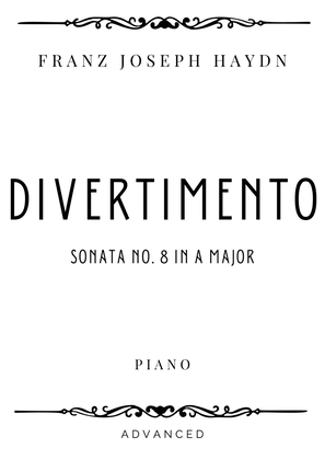 Book cover for Haydn - Divertimento (Sonata no. 8) in A Major - Advanced