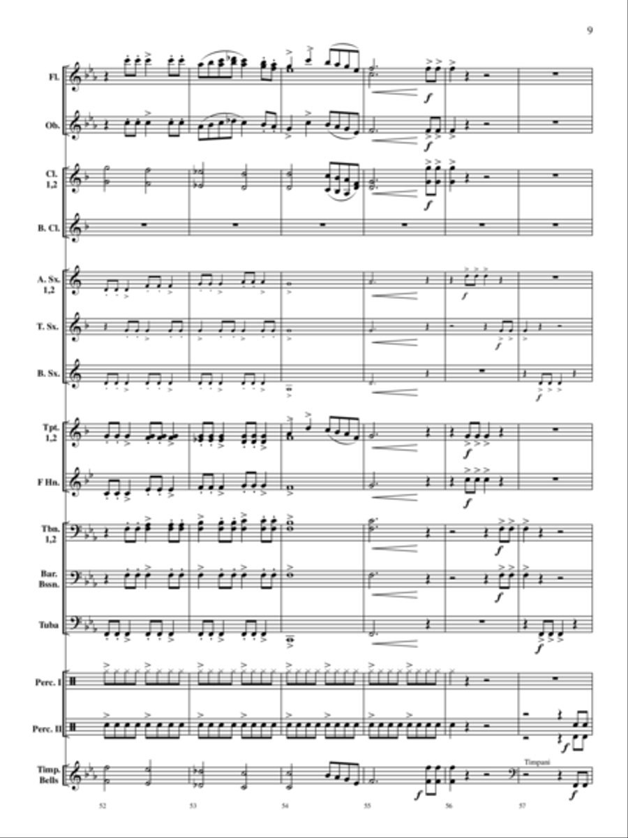 Rondo on a Modal Theme Rondo on a Modal Theme Concert Band scores gallery preview page 10