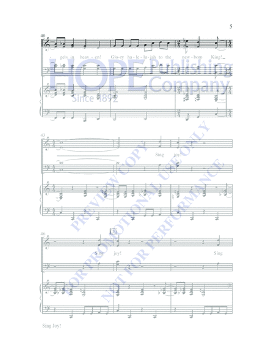 Joy! 4-Part scores gallery preview page 8