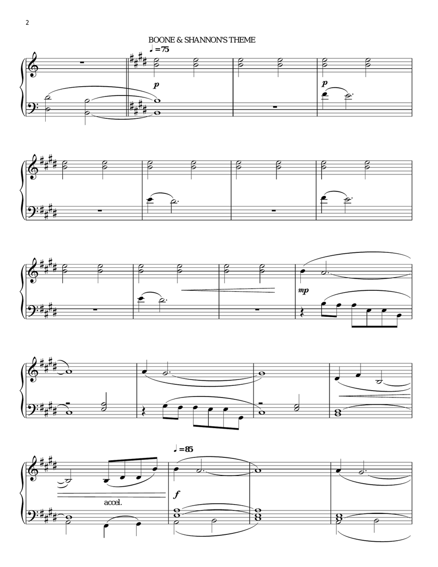 Solitary Solitary Piano Solo scores gallery preview page 2