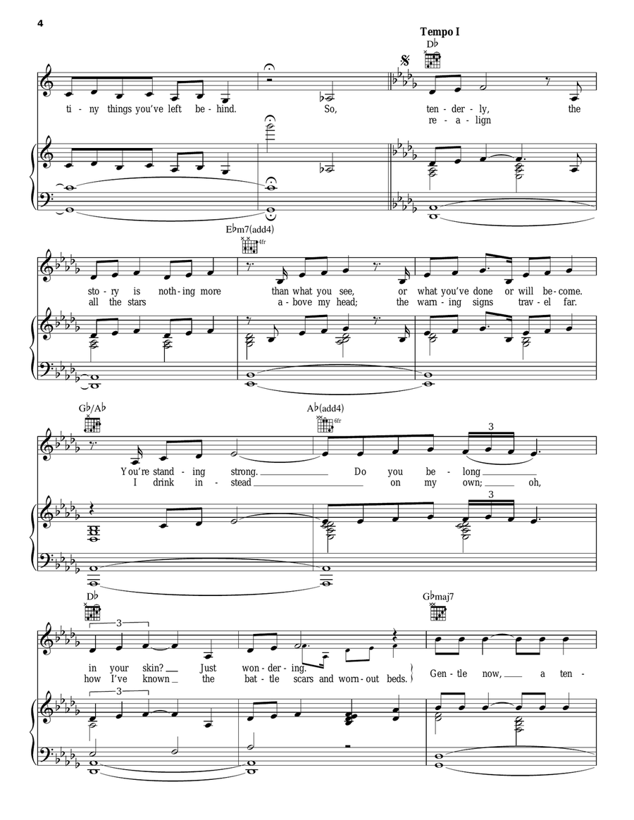 Gran Torino Piano, Vocal, Guitar scores gallery preview page 4