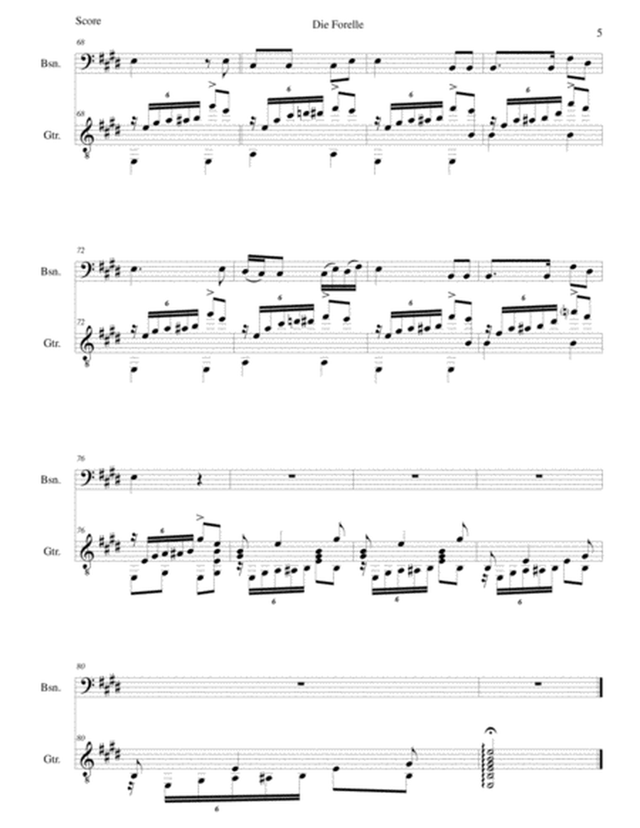 Die Forelle (The Trout) for bassoon and guitar image number null