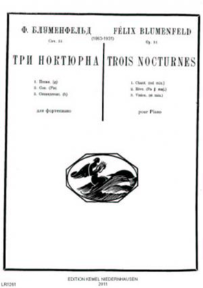 Book cover for Tri noktiurna = dlia fortepiano, soch. 51 = Trois nocturnes