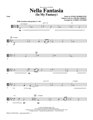 Book cover for Nella Fantasia (In My Fantasy) (arr. Audrey Snyder) - Viola