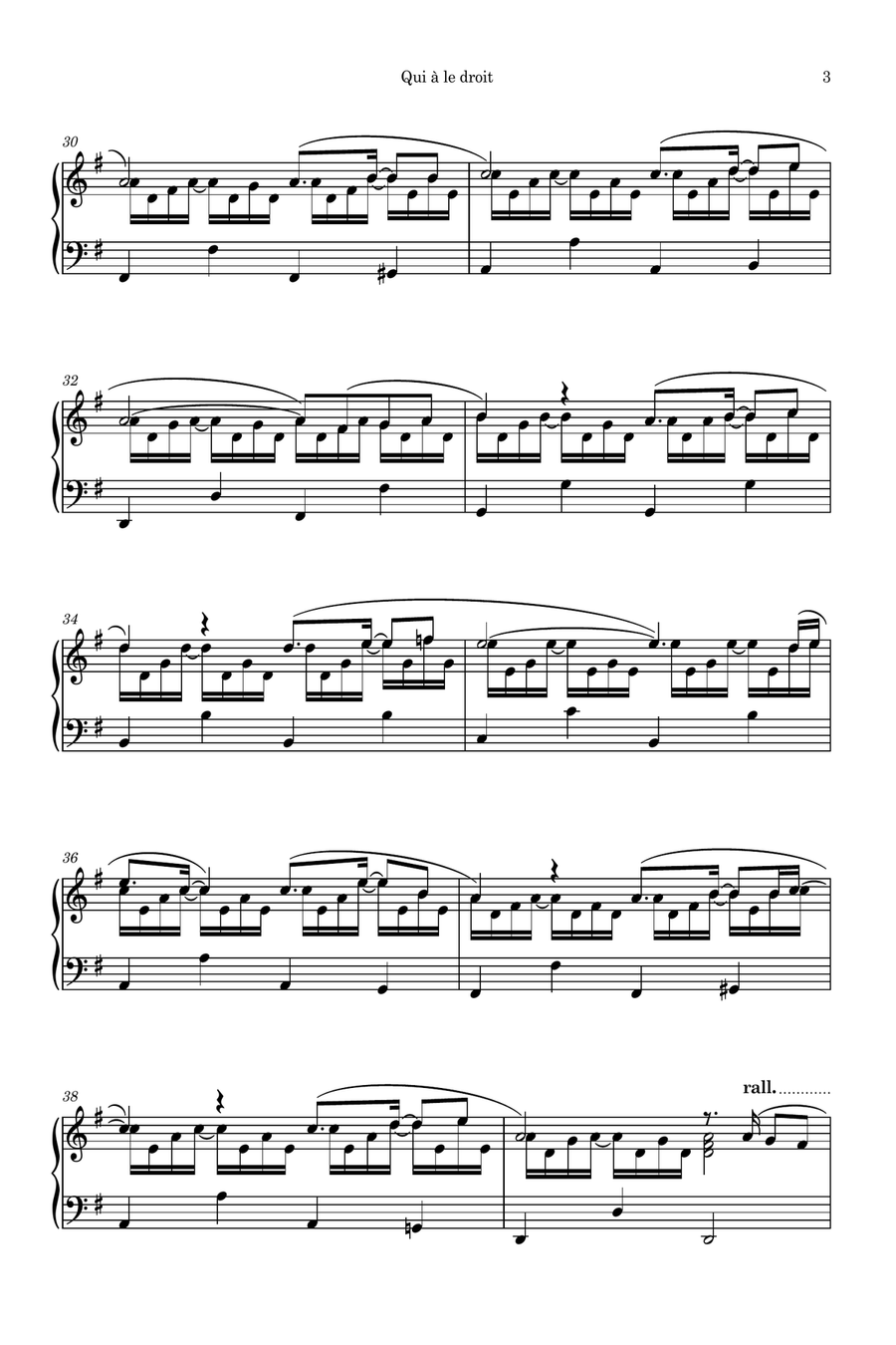 Qui A Le Droit Qui A Le Droit Piano Solo scores gallery preview page 3