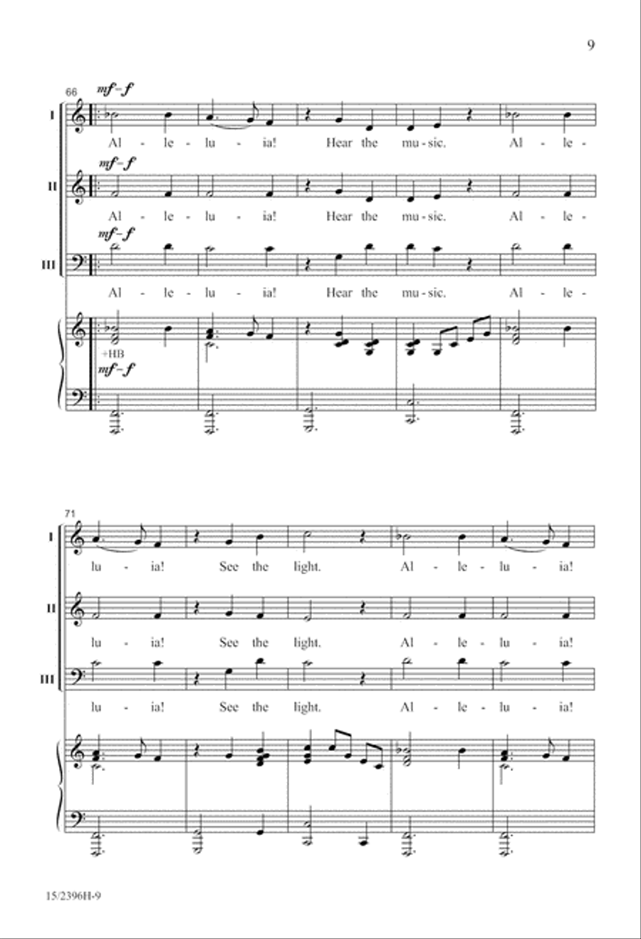 A Star Dances, an Angel Sings 3-Part scores gallery preview page 10