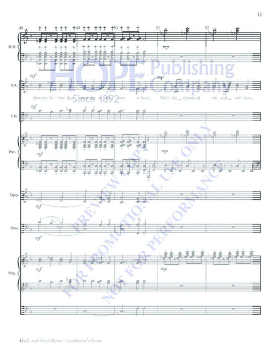 God, and God Alone Choir scores gallery preview page 11