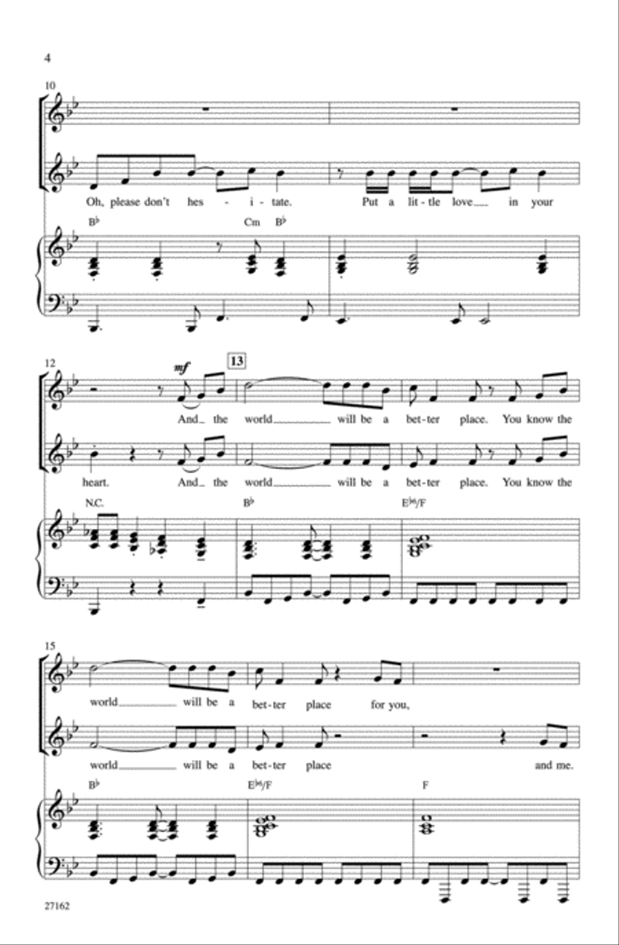 Put a Little Love in Your Heart 2-Part scores gallery preview page 3