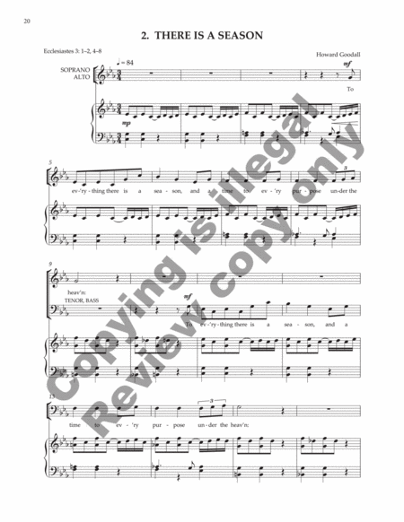 Every purpose under the heaven: The King James Bible Oratorio (Choral Score)