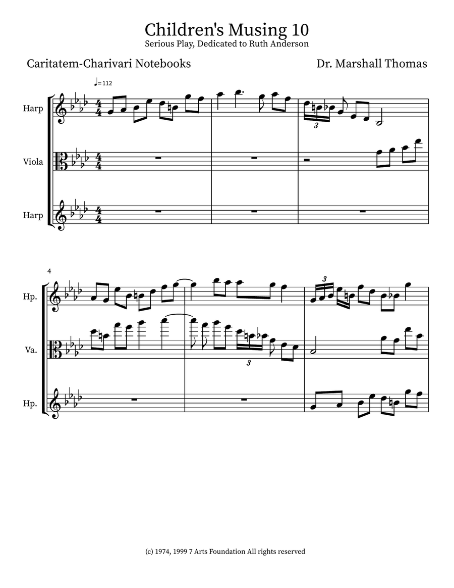 Children's Musing 10 Small Ensemble scores gallery preview page 1