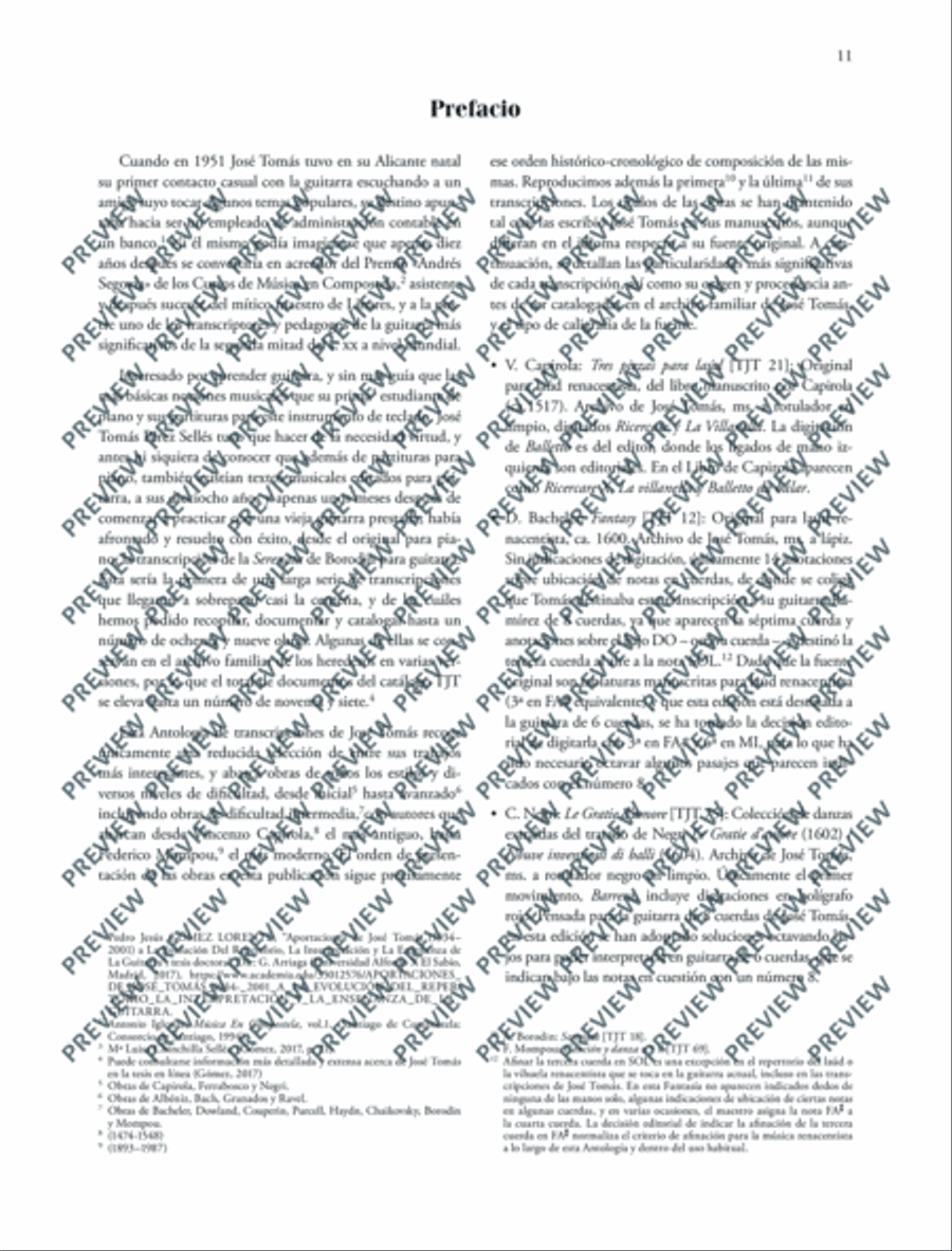 The José Tomás Guitar Anthology Guitar scores gallery preview page 12