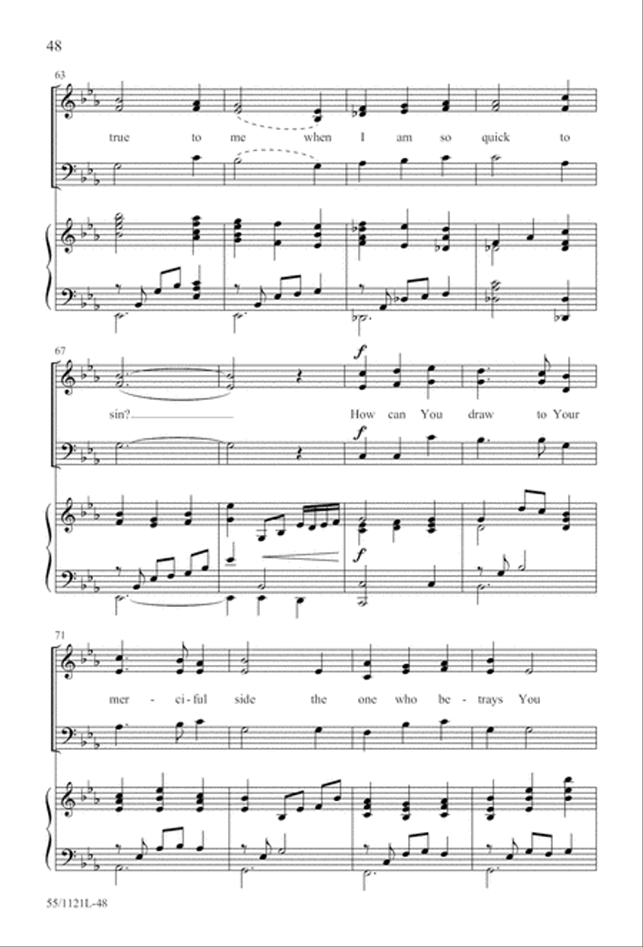 Touched by the Christ Touched by the Christ 3-Part scores gallery preview page 49