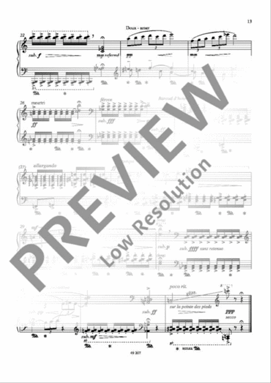 Reflexions Piano Solo scores gallery preview page 14