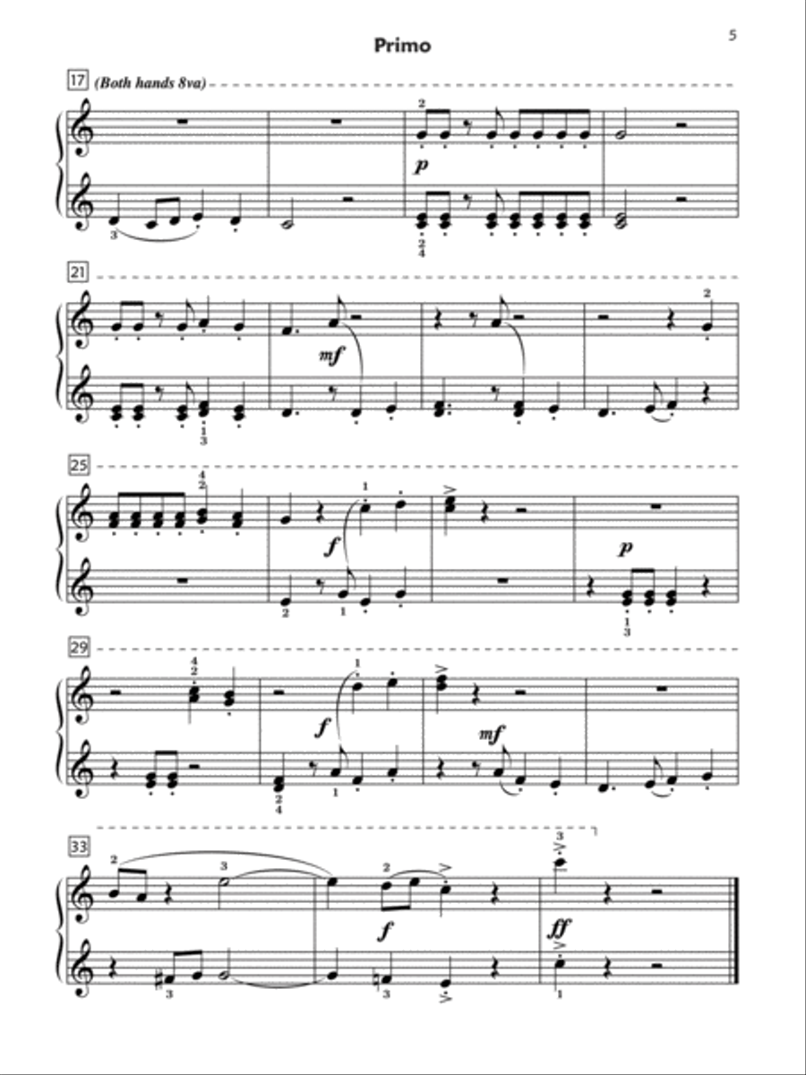 Premier Piano Course, Duet 3 Piano Method scores gallery preview page 5