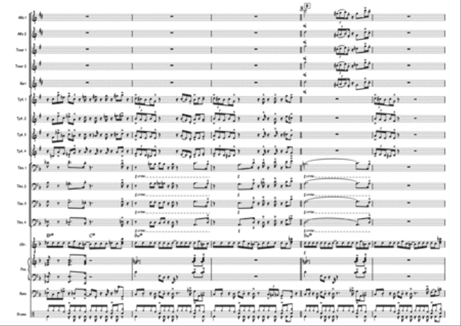 Funk at the Eem Funk at the Eem Jazz Ensemble scores gallery preview page 5