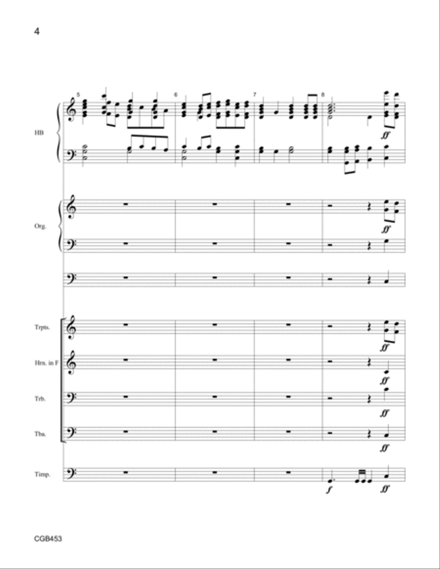 Rondeau (Full Score) Handbell Choir scores gallery preview page 4