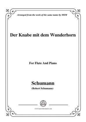 Schumann-Der Knabe mit dem Wunderhorn,for Flute and Piano