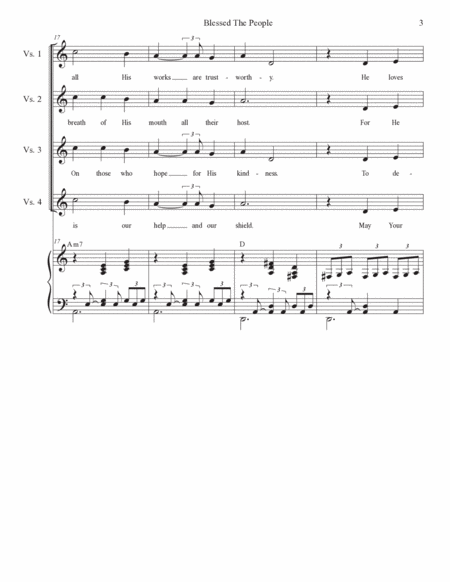 Blessed The People (Psalm 33) (Duet for Tenor and Bass solo) image number null