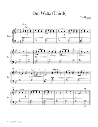 G minor Waltz (Thirds)