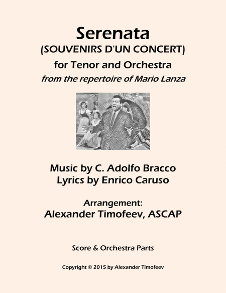 Souvenirs d'un concert (Serenata) for Tenor and Orchestra image number null